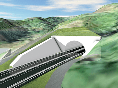 VACS制作のCIM　トンネル　イメージ画像