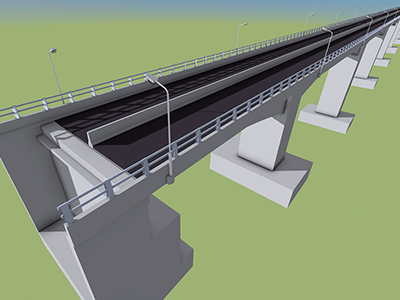 VACS制作のCIM　橋梁(上部工 / 下部工)イメージ画像